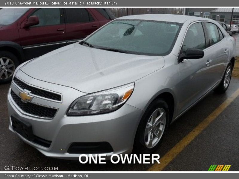 Silver Ice Metallic / Jet Black/Titanium 2013 Chevrolet Malibu LS