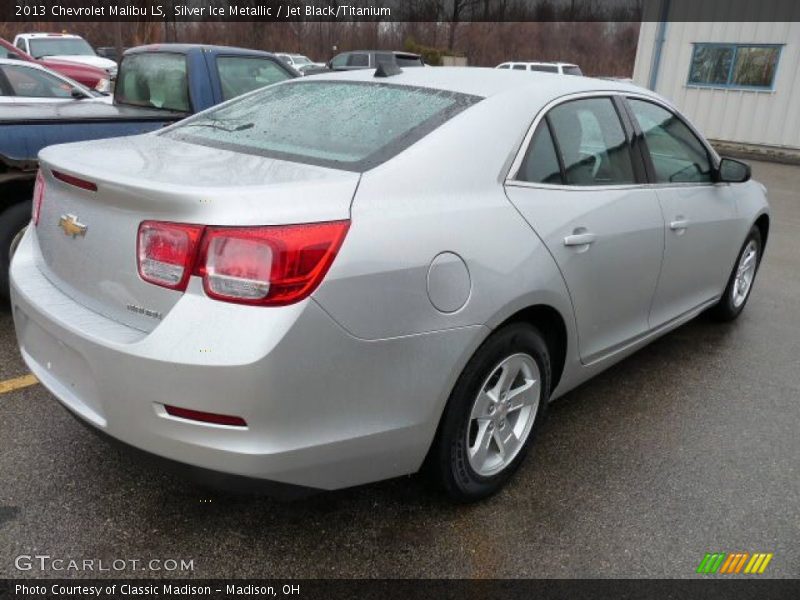 Silver Ice Metallic / Jet Black/Titanium 2013 Chevrolet Malibu LS