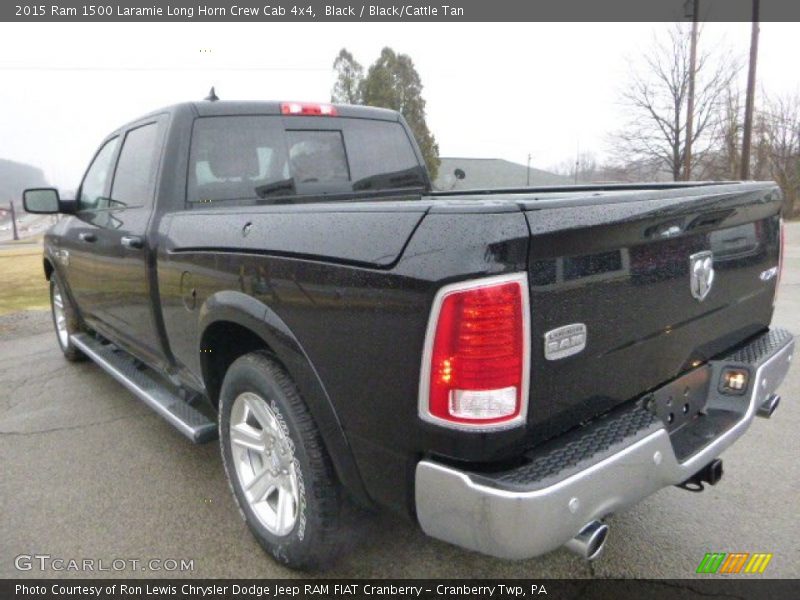 Black / Black/Cattle Tan 2015 Ram 1500 Laramie Long Horn Crew Cab 4x4