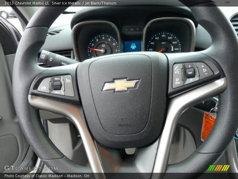 Silver Ice Metallic / Jet Black/Titanium 2013 Chevrolet Malibu LS
