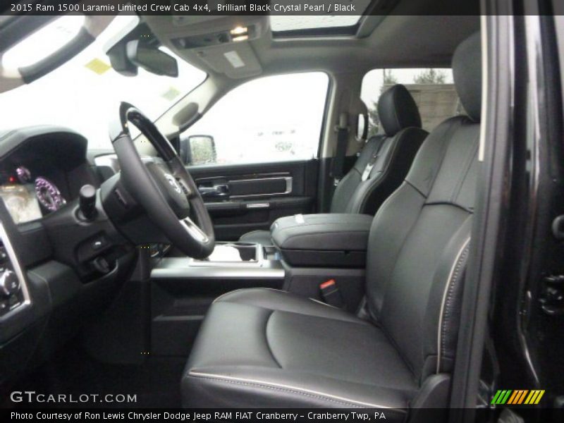 Front Seat of 2015 1500 Laramie Limited Crew Cab 4x4