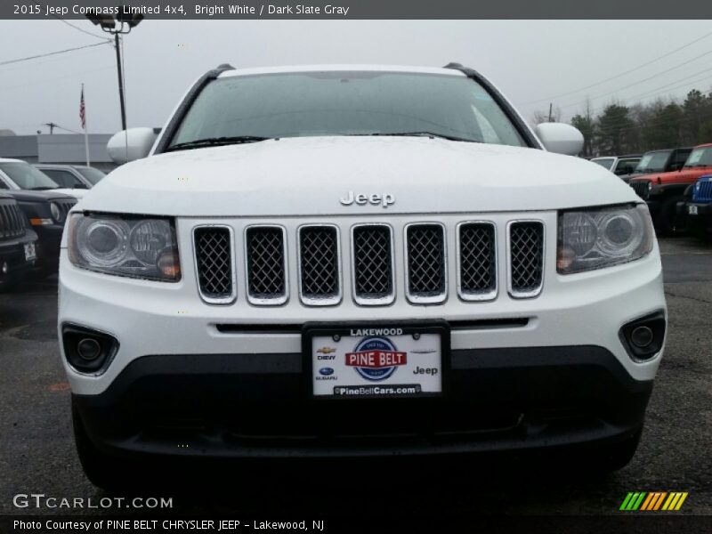 Bright White / Dark Slate Gray 2015 Jeep Compass Limited 4x4