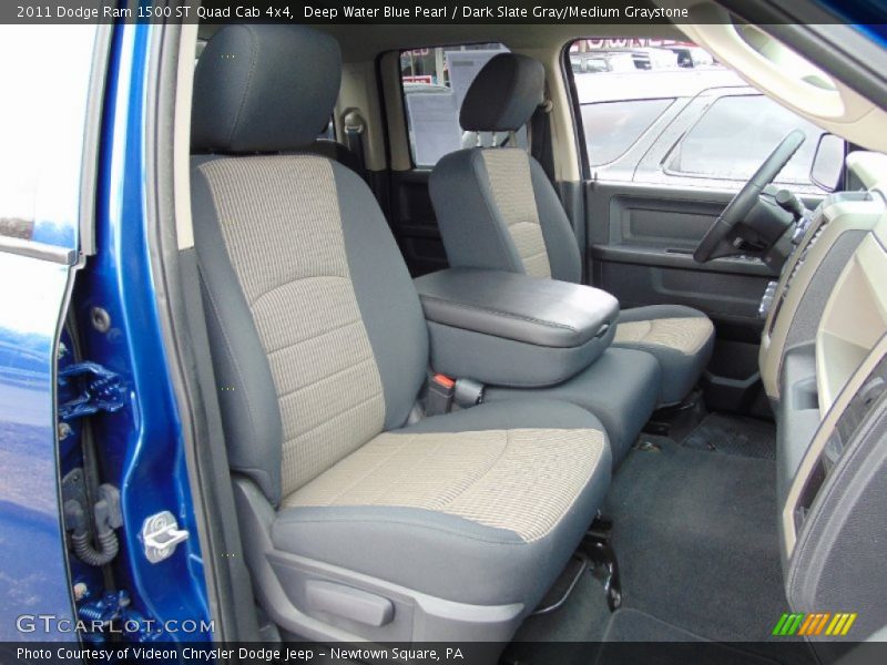 Deep Water Blue Pearl / Dark Slate Gray/Medium Graystone 2011 Dodge Ram 1500 ST Quad Cab 4x4
