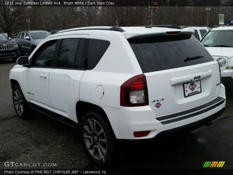 Bright White / Dark Slate Gray 2015 Jeep Compass Limited 4x4
