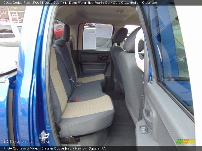 Deep Water Blue Pearl / Dark Slate Gray/Medium Graystone 2011 Dodge Ram 1500 ST Quad Cab 4x4