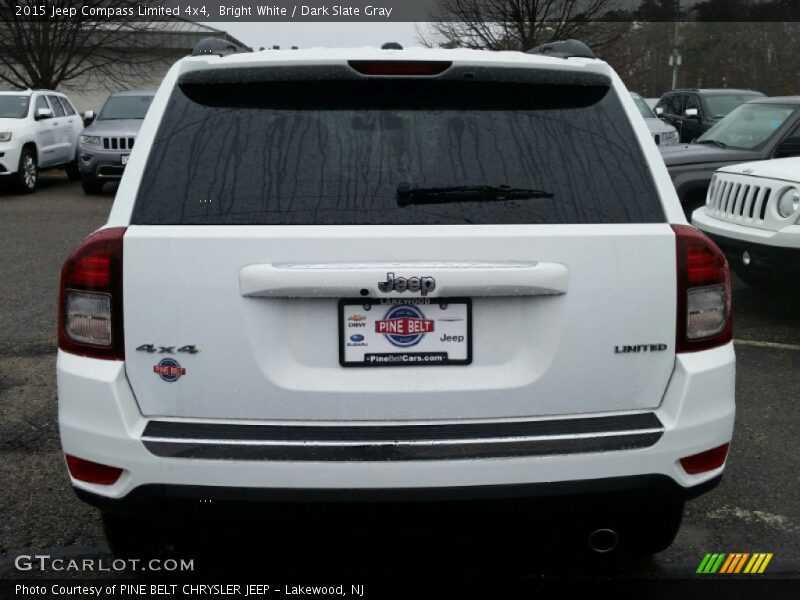 Bright White / Dark Slate Gray 2015 Jeep Compass Limited 4x4