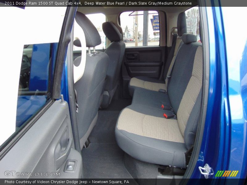 Deep Water Blue Pearl / Dark Slate Gray/Medium Graystone 2011 Dodge Ram 1500 ST Quad Cab 4x4