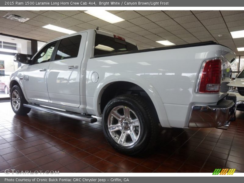 Bright White / Canyon Brown/Light Frost 2015 Ram 1500 Laramie Long Horn Crew Cab 4x4