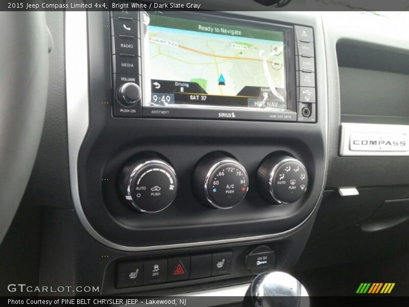 Bright White / Dark Slate Gray 2015 Jeep Compass Limited 4x4