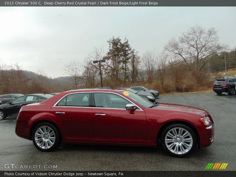 Deep Cherry Red Crystal Pearl / Dark Frost Beige/Light Frost Beige 2013 Chrysler 300 C