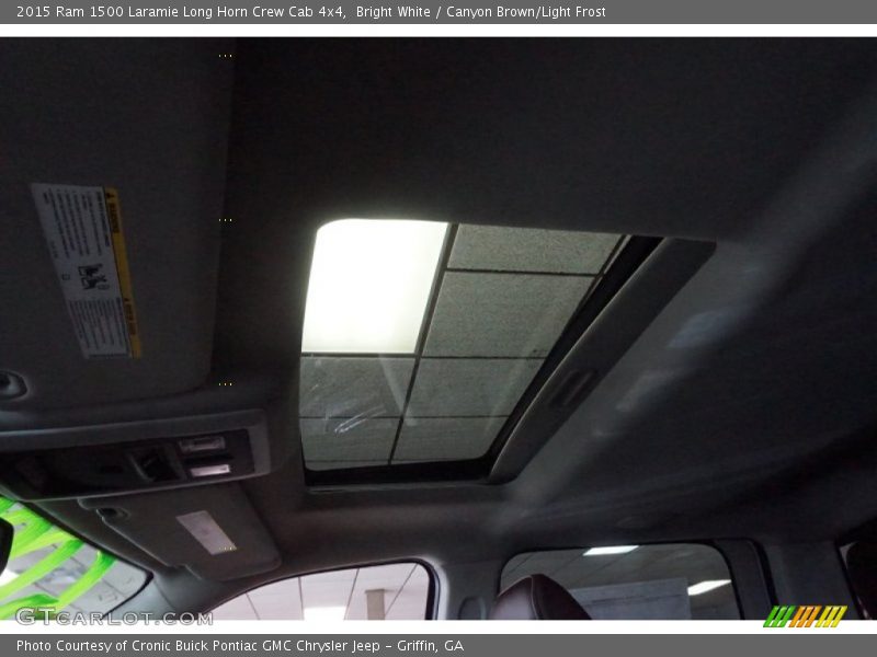 Bright White / Canyon Brown/Light Frost 2015 Ram 1500 Laramie Long Horn Crew Cab 4x4
