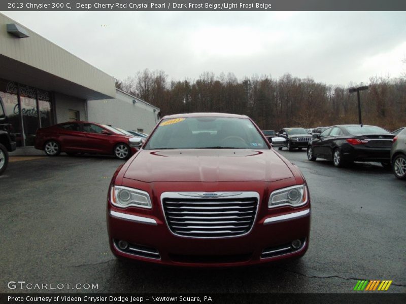 Deep Cherry Red Crystal Pearl / Dark Frost Beige/Light Frost Beige 2013 Chrysler 300 C
