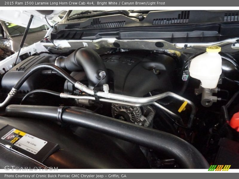 Bright White / Canyon Brown/Light Frost 2015 Ram 1500 Laramie Long Horn Crew Cab 4x4