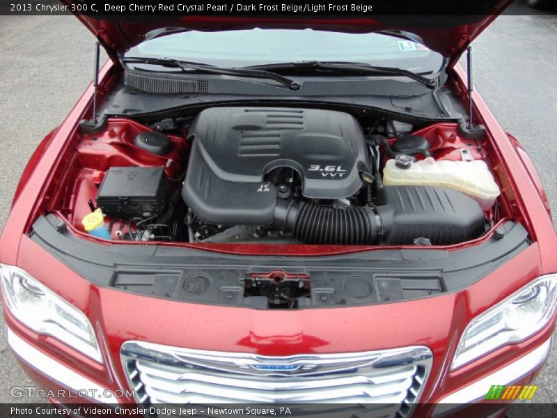 Deep Cherry Red Crystal Pearl / Dark Frost Beige/Light Frost Beige 2013 Chrysler 300 C