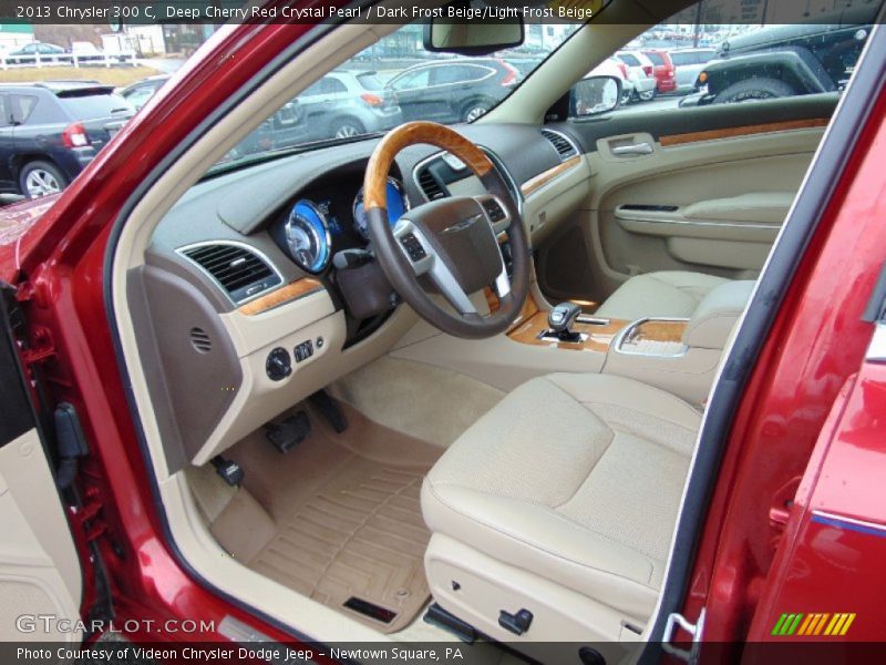 Deep Cherry Red Crystal Pearl / Dark Frost Beige/Light Frost Beige 2013 Chrysler 300 C