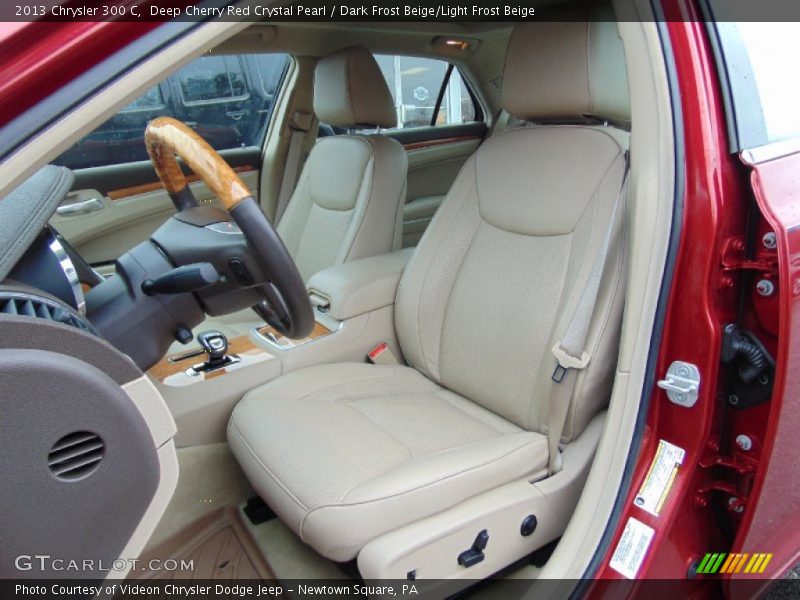 Deep Cherry Red Crystal Pearl / Dark Frost Beige/Light Frost Beige 2013 Chrysler 300 C