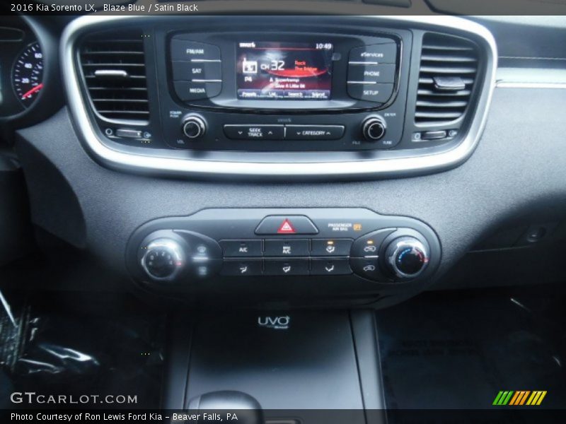 Controls of 2016 Sorento LX