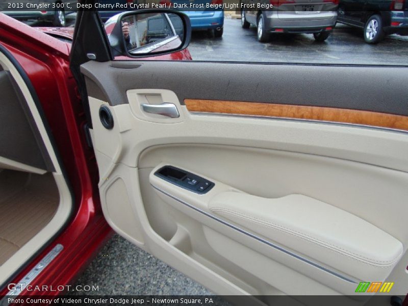 Deep Cherry Red Crystal Pearl / Dark Frost Beige/Light Frost Beige 2013 Chrysler 300 C