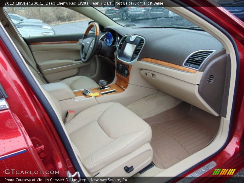 Deep Cherry Red Crystal Pearl / Dark Frost Beige/Light Frost Beige 2013 Chrysler 300 C