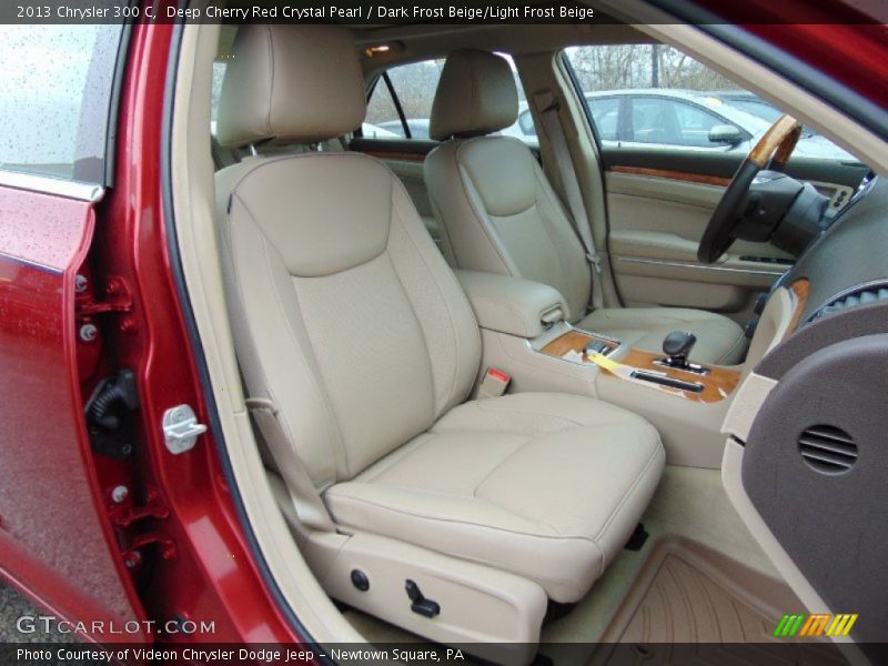 Deep Cherry Red Crystal Pearl / Dark Frost Beige/Light Frost Beige 2013 Chrysler 300 C