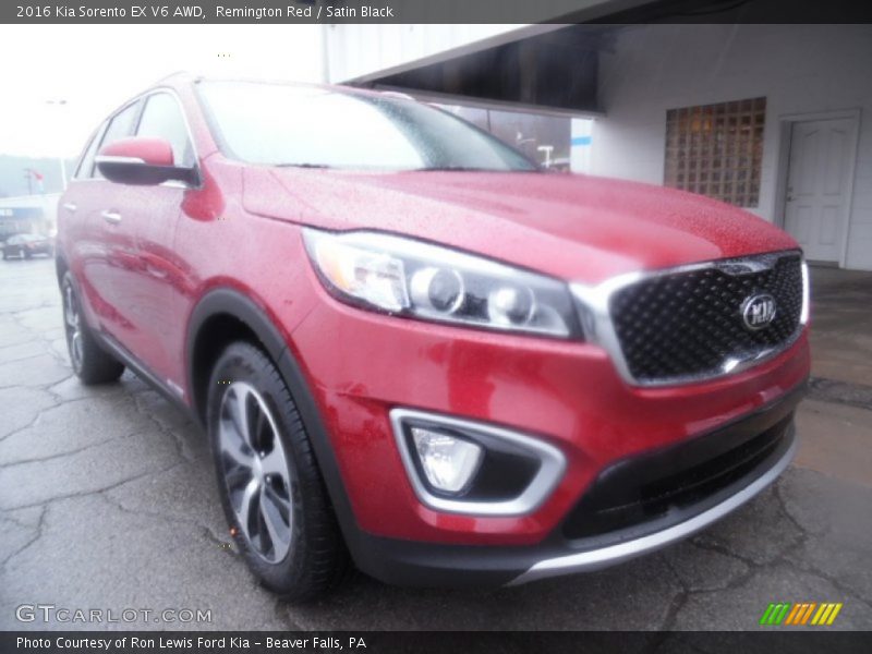 Remington Red / Satin Black 2016 Kia Sorento EX V6 AWD