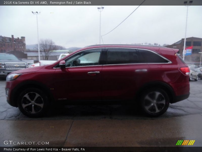 Remington Red / Satin Black 2016 Kia Sorento EX V6 AWD