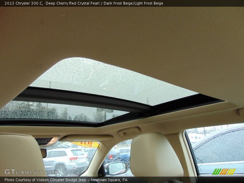 Deep Cherry Red Crystal Pearl / Dark Frost Beige/Light Frost Beige 2013 Chrysler 300 C