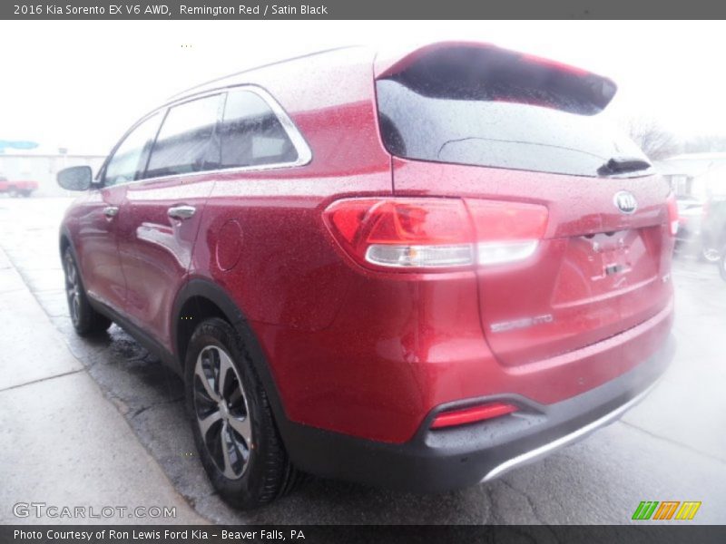 Remington Red / Satin Black 2016 Kia Sorento EX V6 AWD