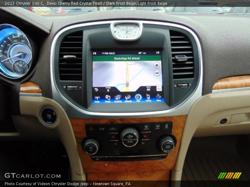 Deep Cherry Red Crystal Pearl / Dark Frost Beige/Light Frost Beige 2013 Chrysler 300 C