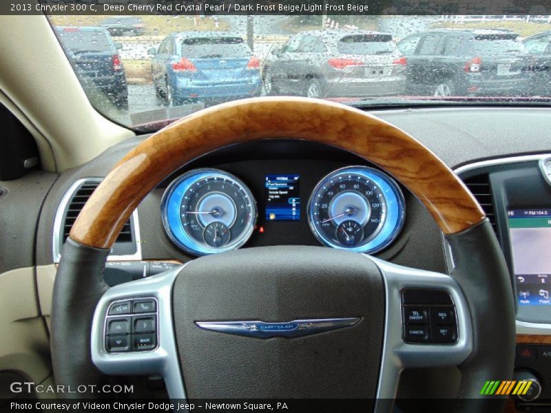 Deep Cherry Red Crystal Pearl / Dark Frost Beige/Light Frost Beige 2013 Chrysler 300 C