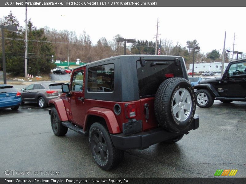Red Rock Crystal Pearl / Dark Khaki/Medium Khaki 2007 Jeep Wrangler Sahara 4x4
