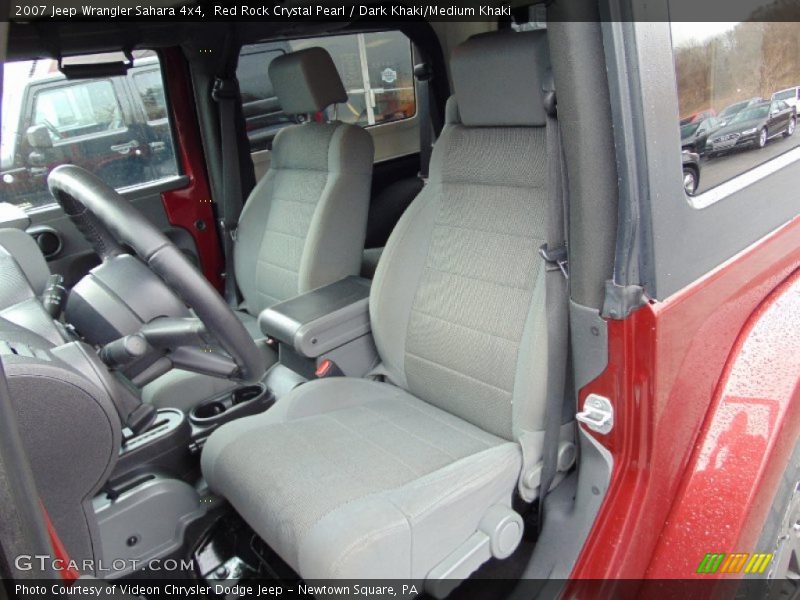 Red Rock Crystal Pearl / Dark Khaki/Medium Khaki 2007 Jeep Wrangler Sahara 4x4