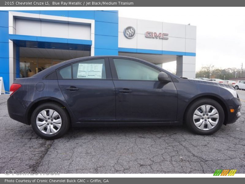 Blue Ray Metallic / Jet Black/Medium Titanium 2015 Chevrolet Cruze LS