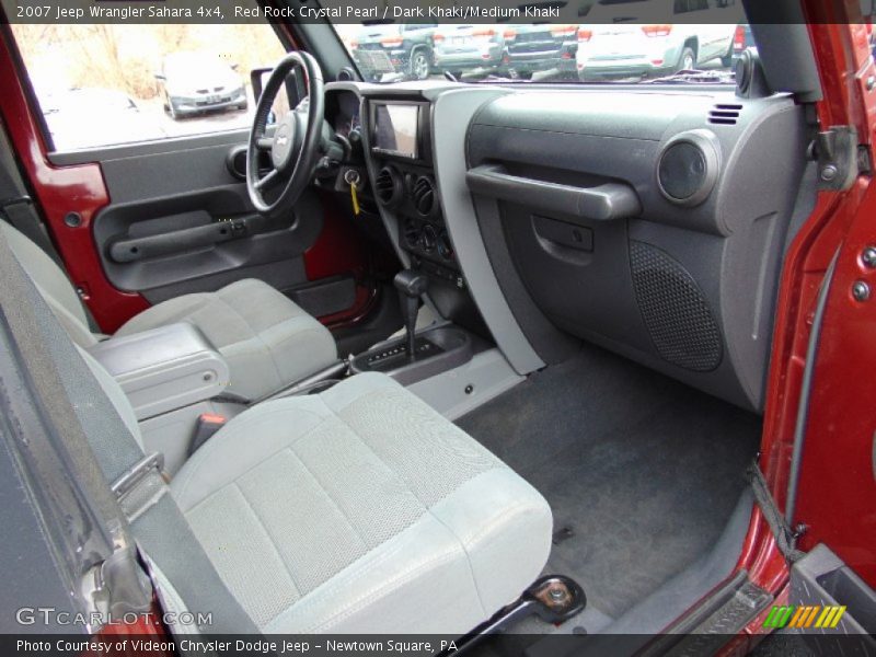 Red Rock Crystal Pearl / Dark Khaki/Medium Khaki 2007 Jeep Wrangler Sahara 4x4
