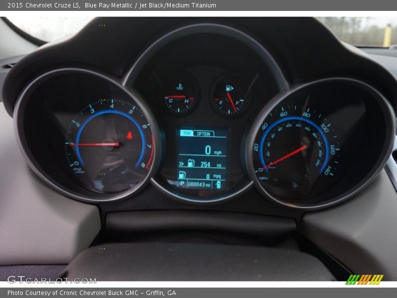 Blue Ray Metallic / Jet Black/Medium Titanium 2015 Chevrolet Cruze LS