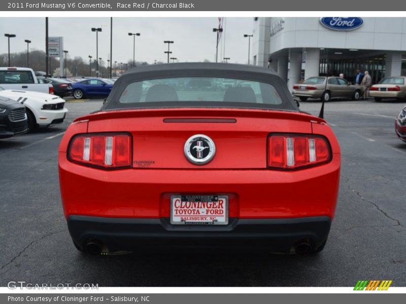Race Red / Charcoal Black 2011 Ford Mustang V6 Convertible
