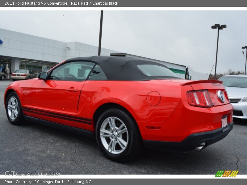 Race Red / Charcoal Black 2011 Ford Mustang V6 Convertible