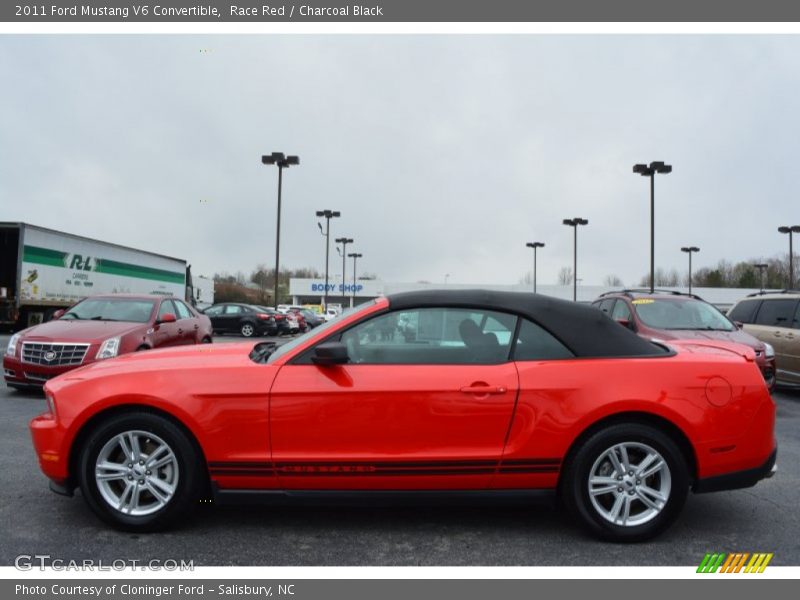 Race Red / Charcoal Black 2011 Ford Mustang V6 Convertible