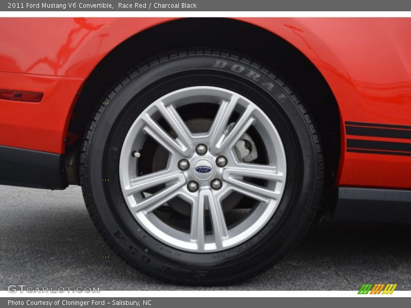 Race Red / Charcoal Black 2011 Ford Mustang V6 Convertible