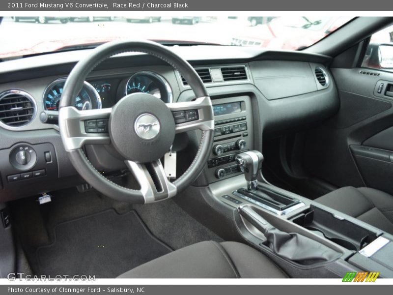 Race Red / Charcoal Black 2011 Ford Mustang V6 Convertible