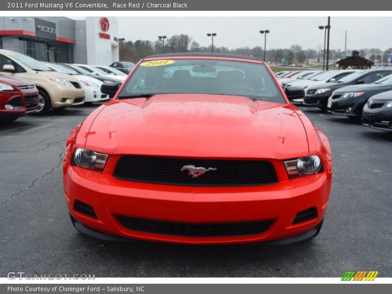 Race Red / Charcoal Black 2011 Ford Mustang V6 Convertible