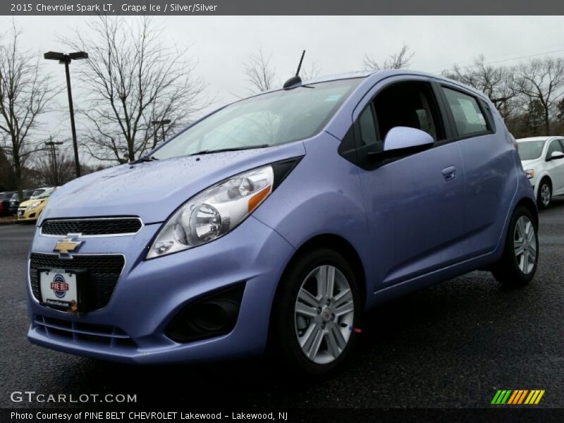 Grape Ice / Silver/Silver 2015 Chevrolet Spark LT