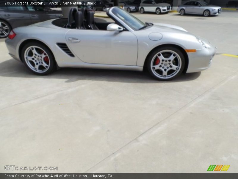 Arctic Silver Metallic / Black 2006 Porsche Boxster S