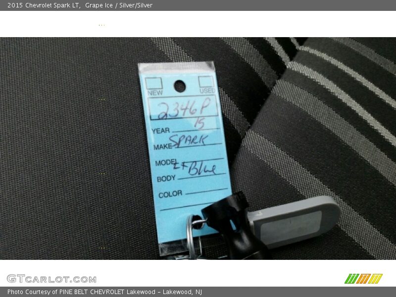 Grape Ice / Silver/Silver 2015 Chevrolet Spark LT
