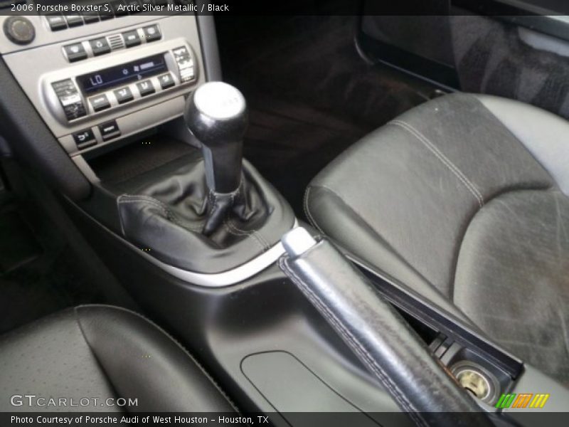 Arctic Silver Metallic / Black 2006 Porsche Boxster S