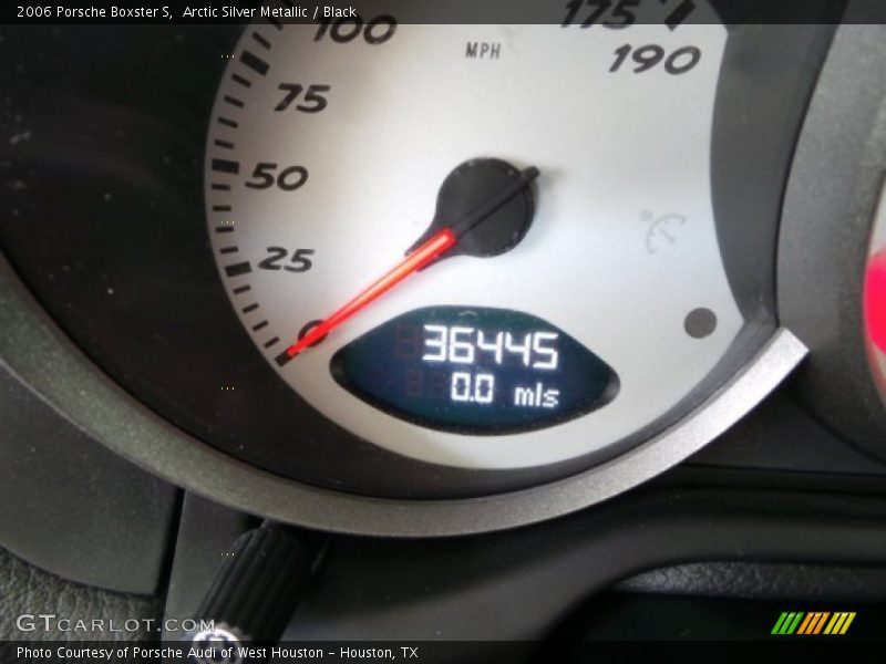 Arctic Silver Metallic / Black 2006 Porsche Boxster S