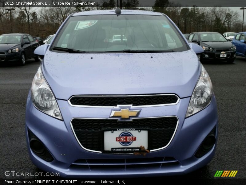 Grape Ice / Silver/Silver 2015 Chevrolet Spark LT