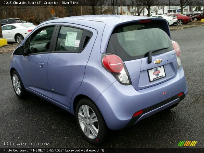 Grape Ice / Silver/Silver 2015 Chevrolet Spark LT