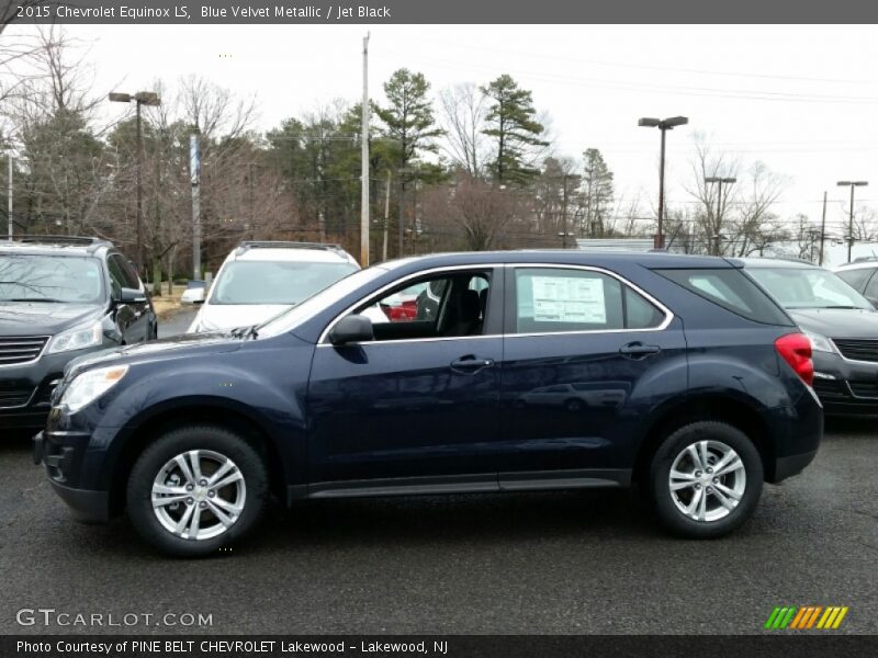 Blue Velvet Metallic / Jet Black 2015 Chevrolet Equinox LS