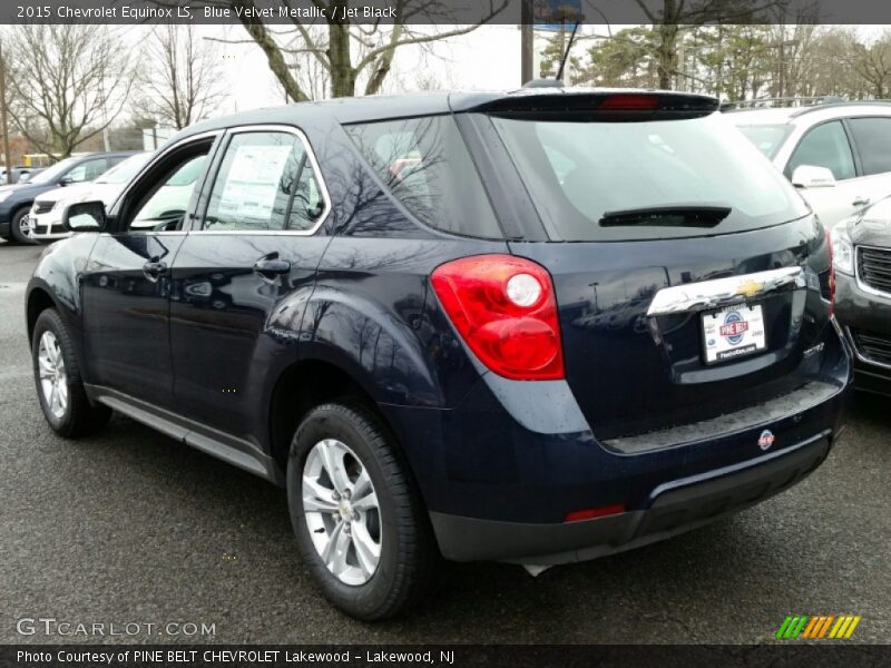 Blue Velvet Metallic / Jet Black 2015 Chevrolet Equinox LS
